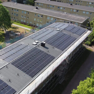 Der Wohnkomplex der Eigentümergesellschaft Riksbyggen Brf Malmöhus 24“ wurde mit PV-Wechselrichtern von KOSTAL ausgestattet. Foto: KOSTAL Solar Electric